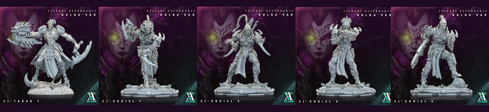 3D Printed Archvillain Games Sylvari Ascendants - Nulda Var El Tarak 28 32mm D&D (Online Only)