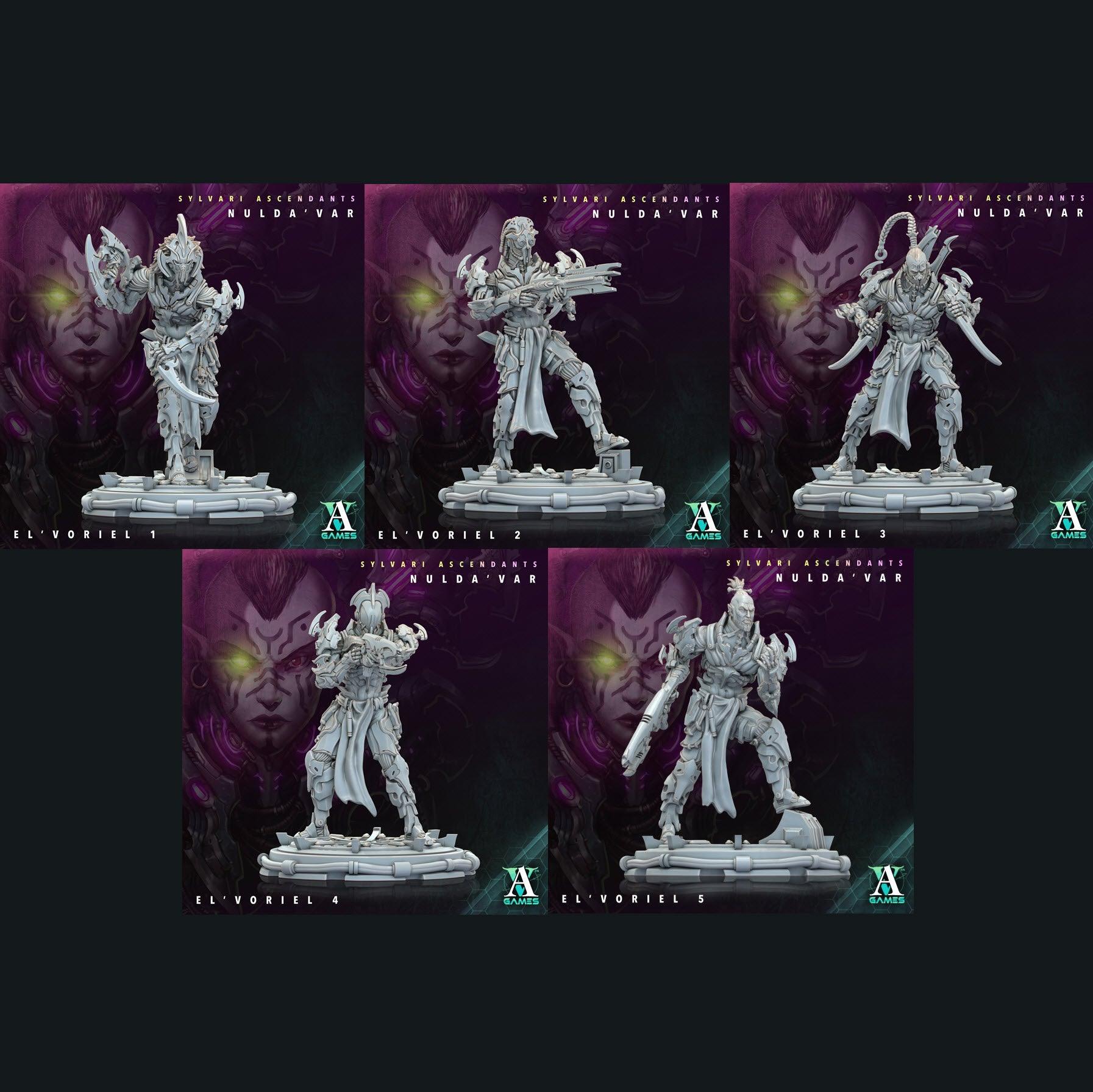 3D Printed Archvillain Games Sylvari Ascendants - Nulda Var El Voriel 28 32mm D&D (Online Only)
