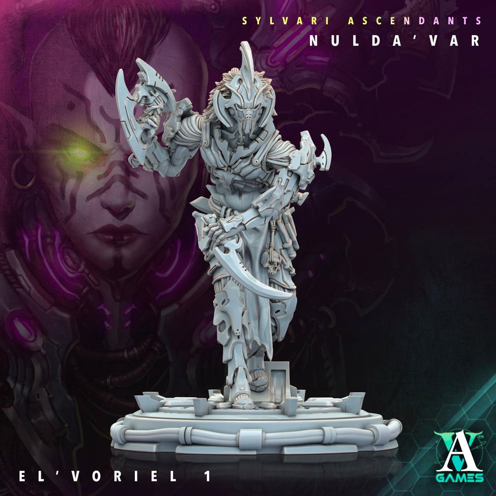 3D Printed Archvillain Games Sylvari Ascendants - Nulda Var El Voriel 28 32mm D&D (Online Only)