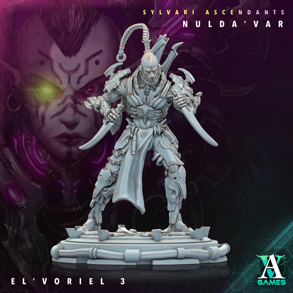 3D Printed Archvillain Games Sylvari Ascendants - Nulda Var El Voriel 28 32mm D&D (Online Only)