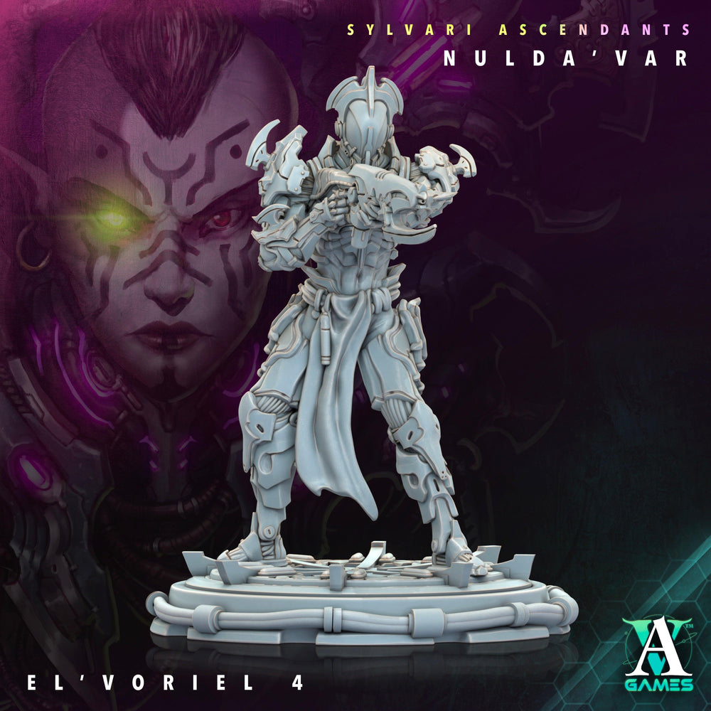 3D Printed Archvillain Games Sylvari Ascendants - Nulda Var El Voriel 28 32mm D&D (Online Only)