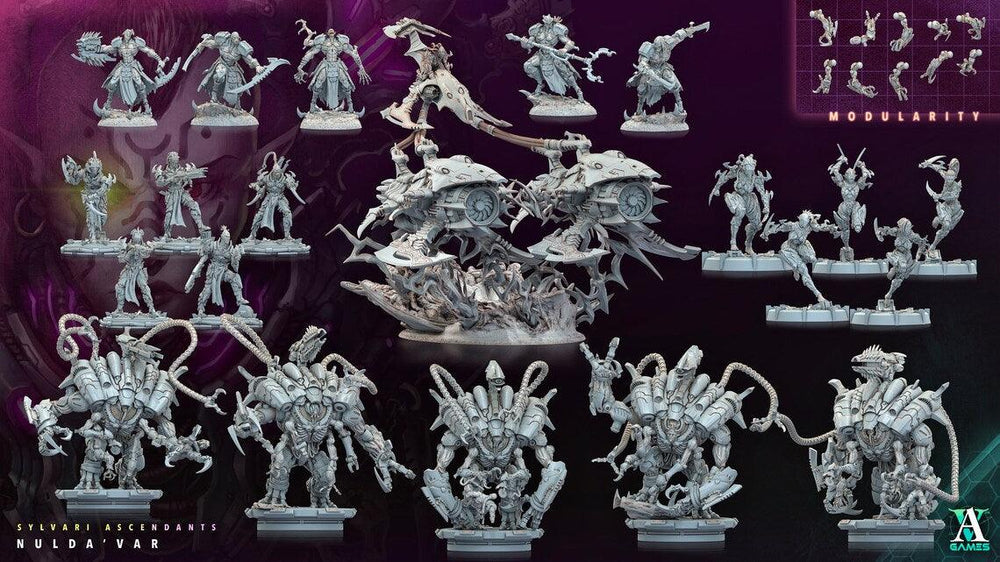 3D Printed Archvillain Games Sylvari Ascendants - Nulda Var El Voriel 28 32mm D&D (Online Only)