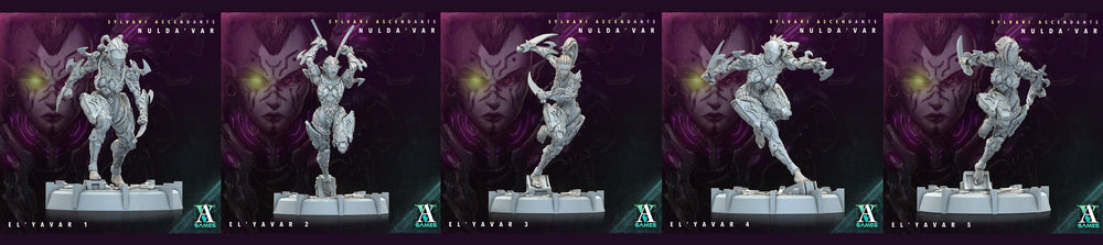 3D Printed Archvillain Games Sylvari Ascendants - Nulda Var El Yavar 28 32mm D&D (Online Only)