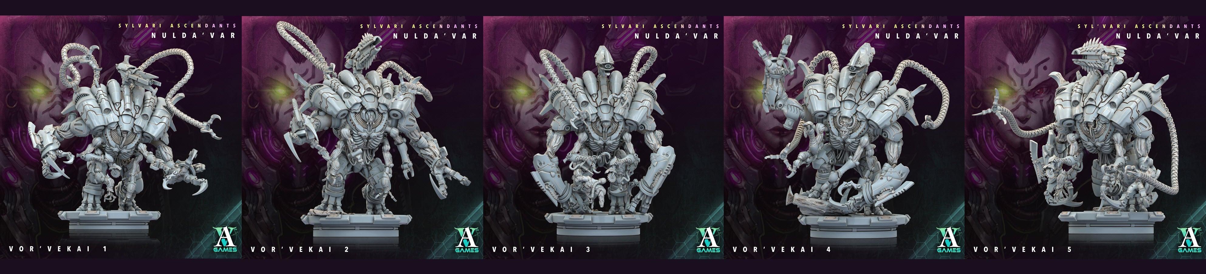 3D Printed Archvillain Games Sylvari Ascendants - Nulda Var Vor Vekai 28 32mm D&D (Online Only)