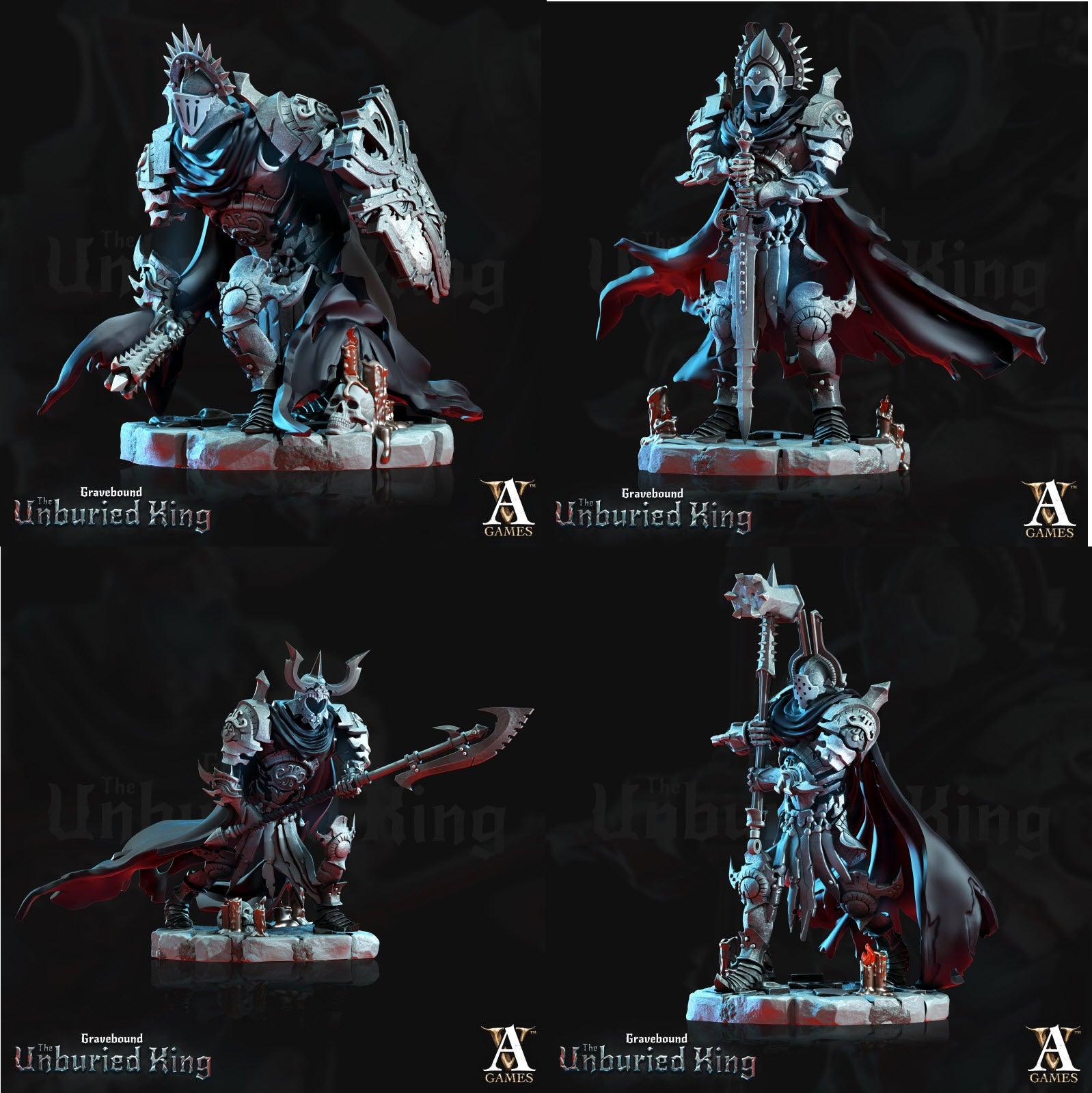 3D Printed Archvillain Games Tenebris Vessels - Gravebound The Unburied King 28 32mm D&D (Online Only)