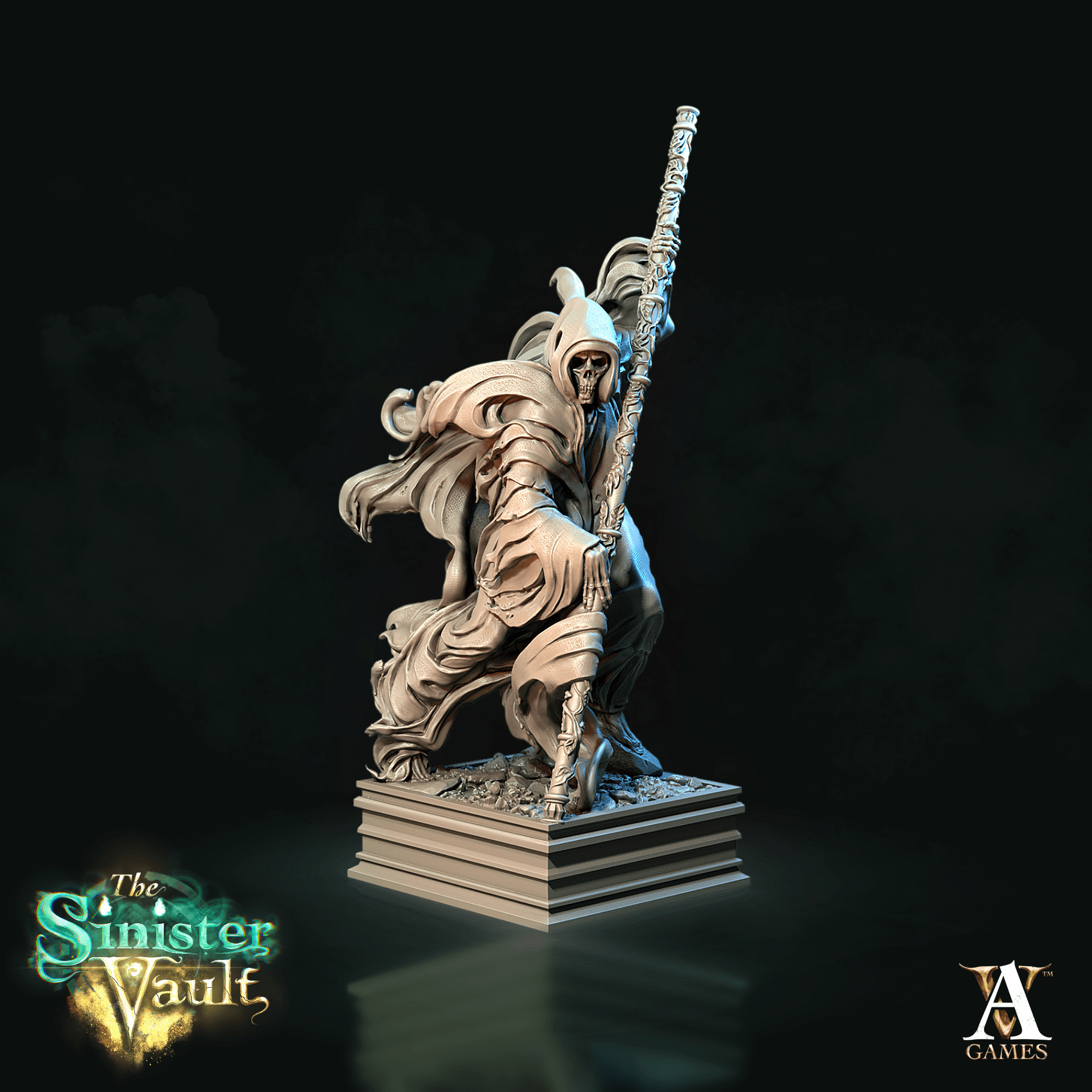 3D Printed Archvillain Games The Archvillain Statue The Sinister Vault 28 32mm D&D (Online Only)