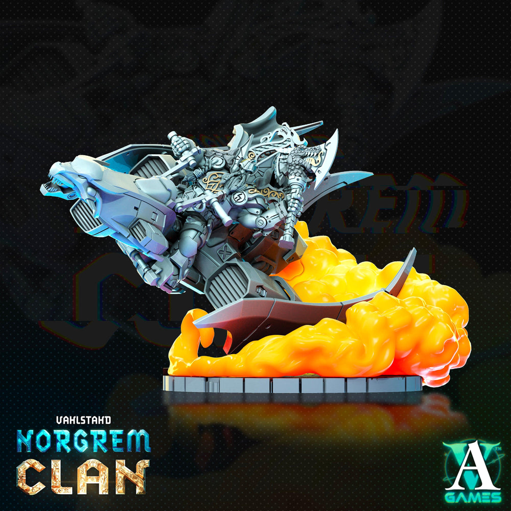 3D Printed Archvillain Games Toffi Gunnar - Norgrem Dragoon Commander Vahlstahd - Norgrem Clan 28 32mm D&D (Online Only)