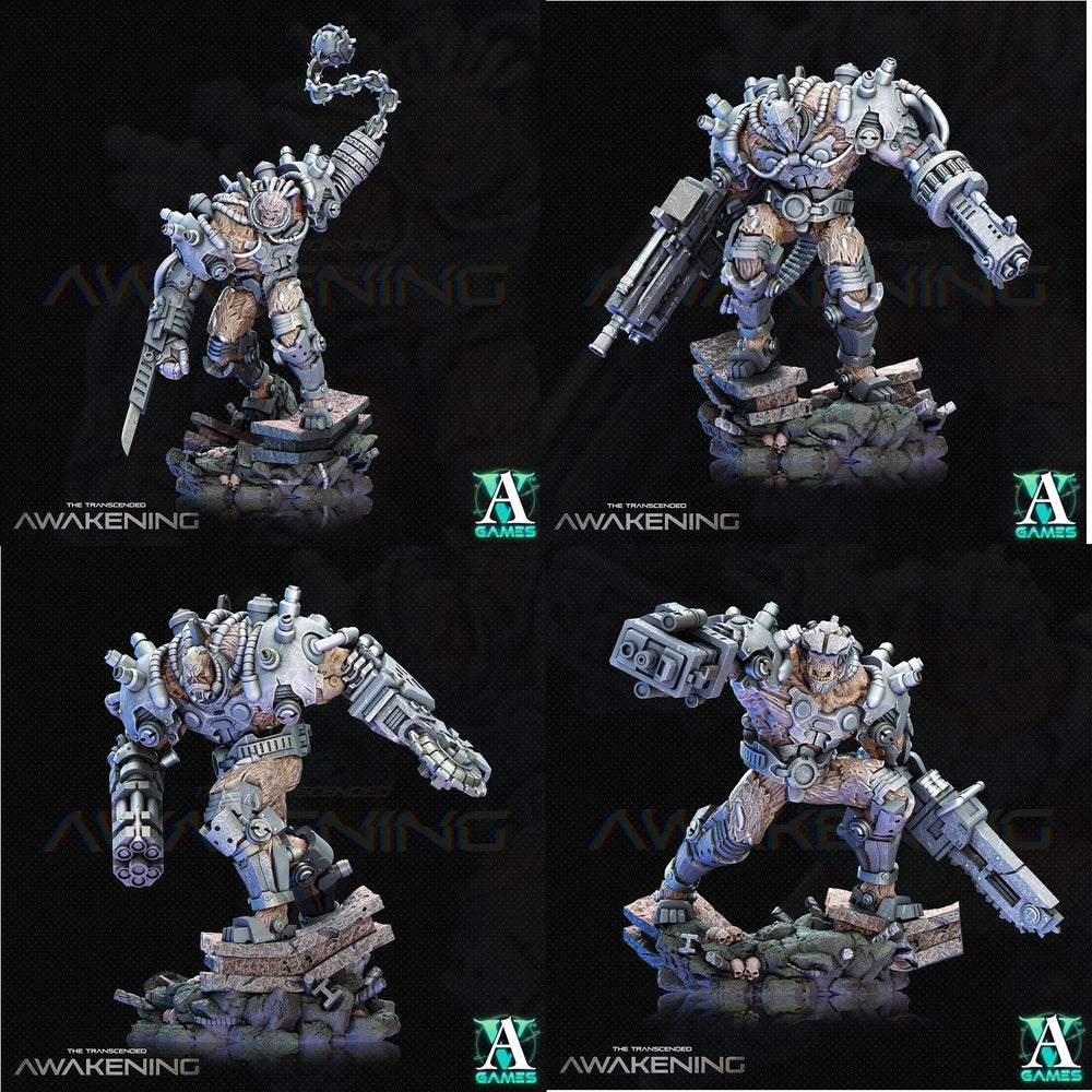 3D Printed Archvillain Games Trancended Fleshgrafts - The Transcended 28 32mm D&D (Online Only)