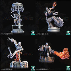 3D Printed Archvillain Games Trancended Lablumps - The Transcended 28 32mm D&D (Online Only)