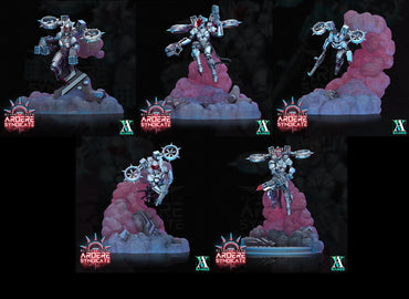 3D Printed Archvillain Games Valkyries Scenic Base Set Arderite Valkyries Blind Faith - Ardere Syndicate 28 32mm D&D (Online Only)