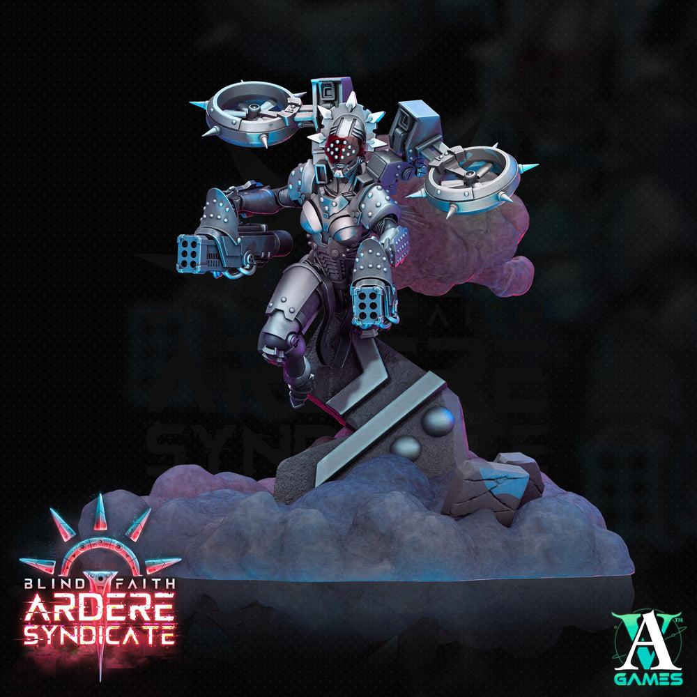 3D Printed Archvillain Games Valkyries Scenic Base Set Arderite Valkyries Blind Faith - Ardere Syndicate 28 32mm D&D (Online Only)