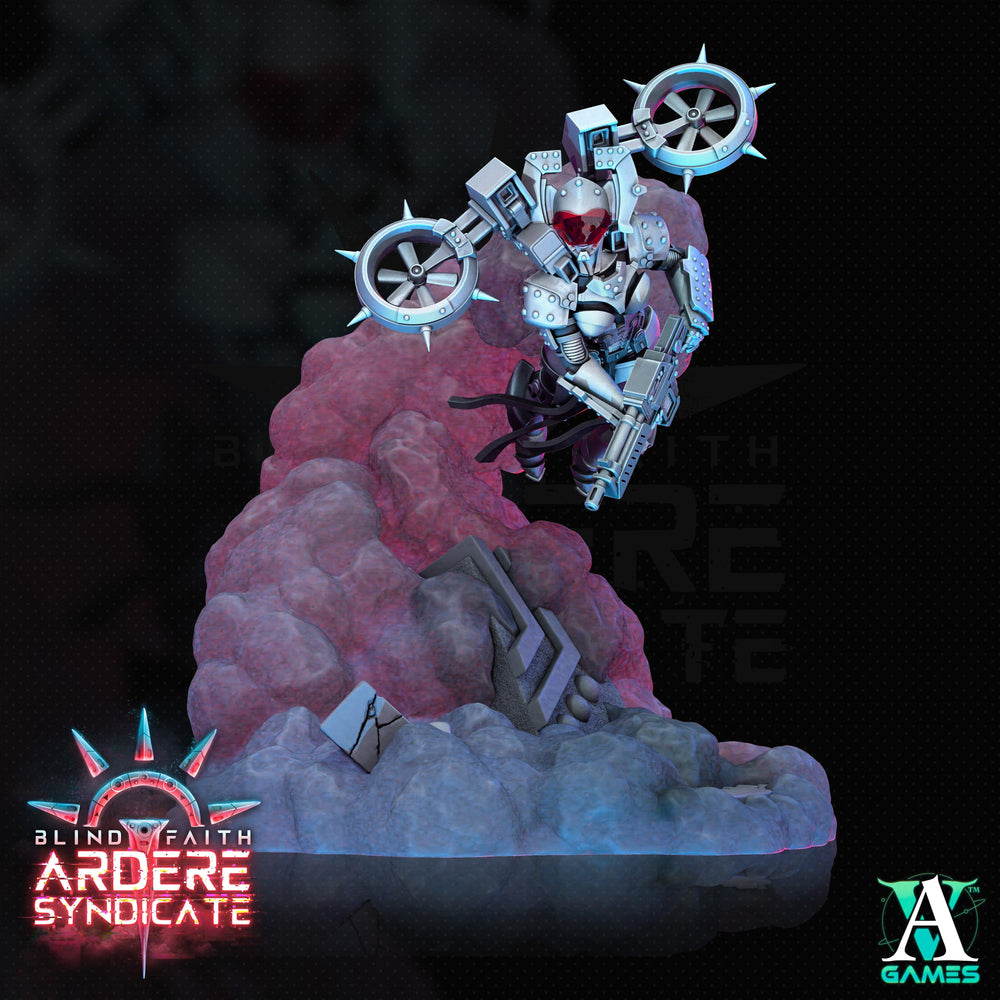 3D Printed Archvillain Games Valkyries Scenic Base Set Arderite Valkyries Blind Faith - Ardere Syndicate 28 32mm D&D (Online Only)