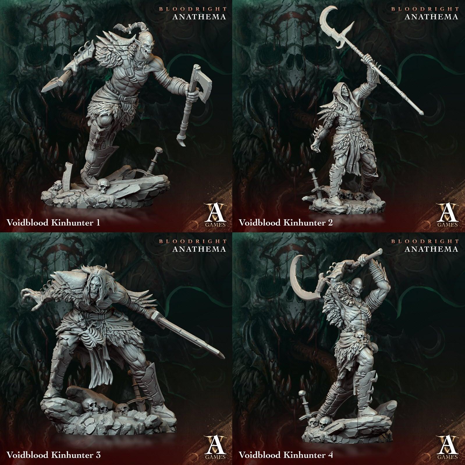 3D Printed Archvillain Games Voidblood Kinhunter Bloodright - Anathema 28 32mm D&D (Online Only)