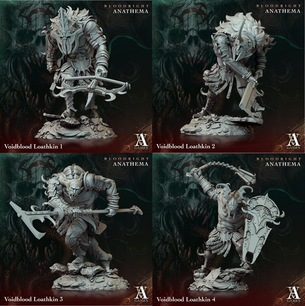 3D Printed Archvillain Games Voidblood Loathkin Bloodright - Anathema 28 32mm D&D (Online Only)