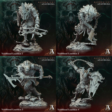 3D Printed Archvillain Games Voidblood Loathkin Bloodright - Anathema 28 32mm D&D (Online Only)