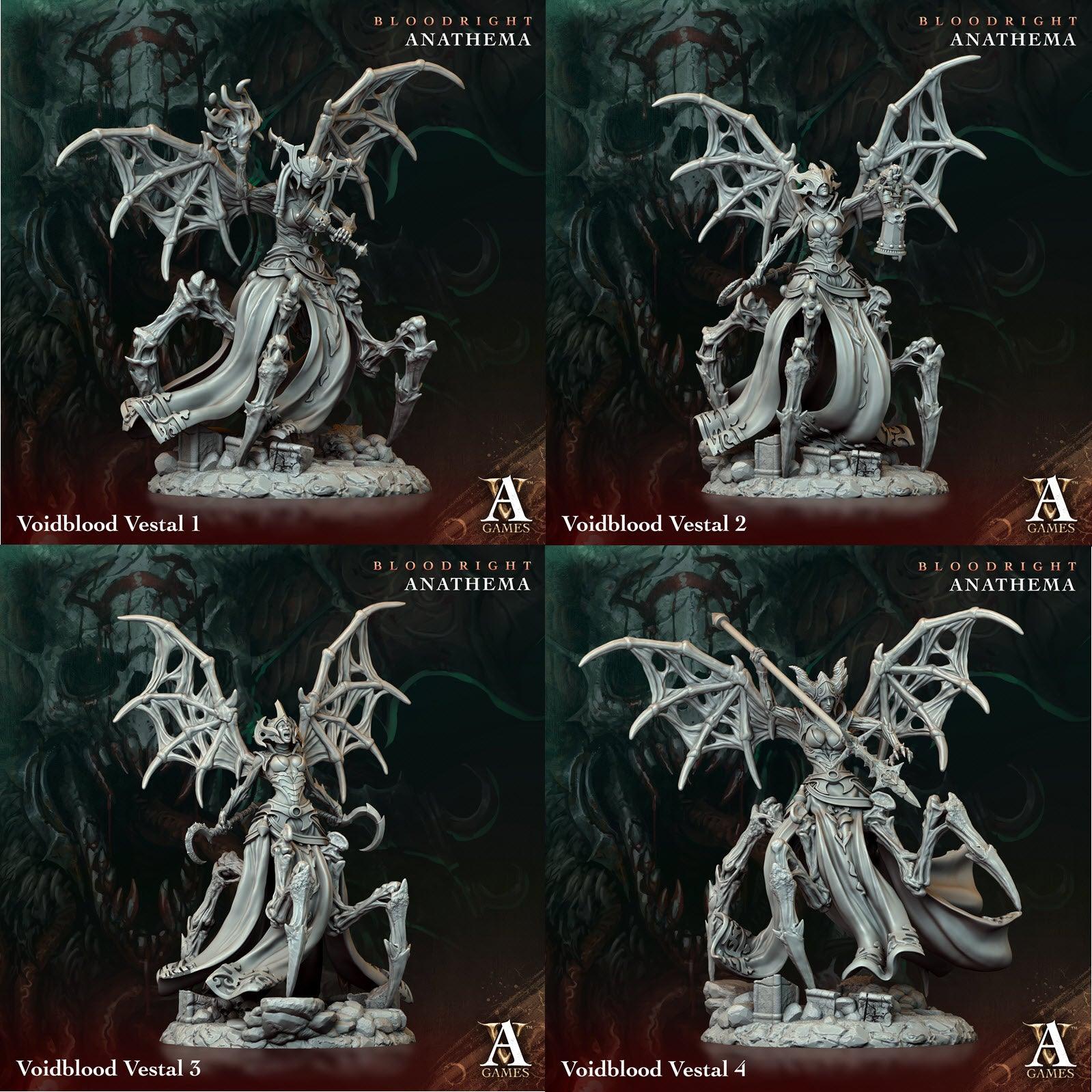 3D Printed Archvillain Games Voidblood Vestal Bloodright - Anathema 28 32mm D&D (Online Only)
