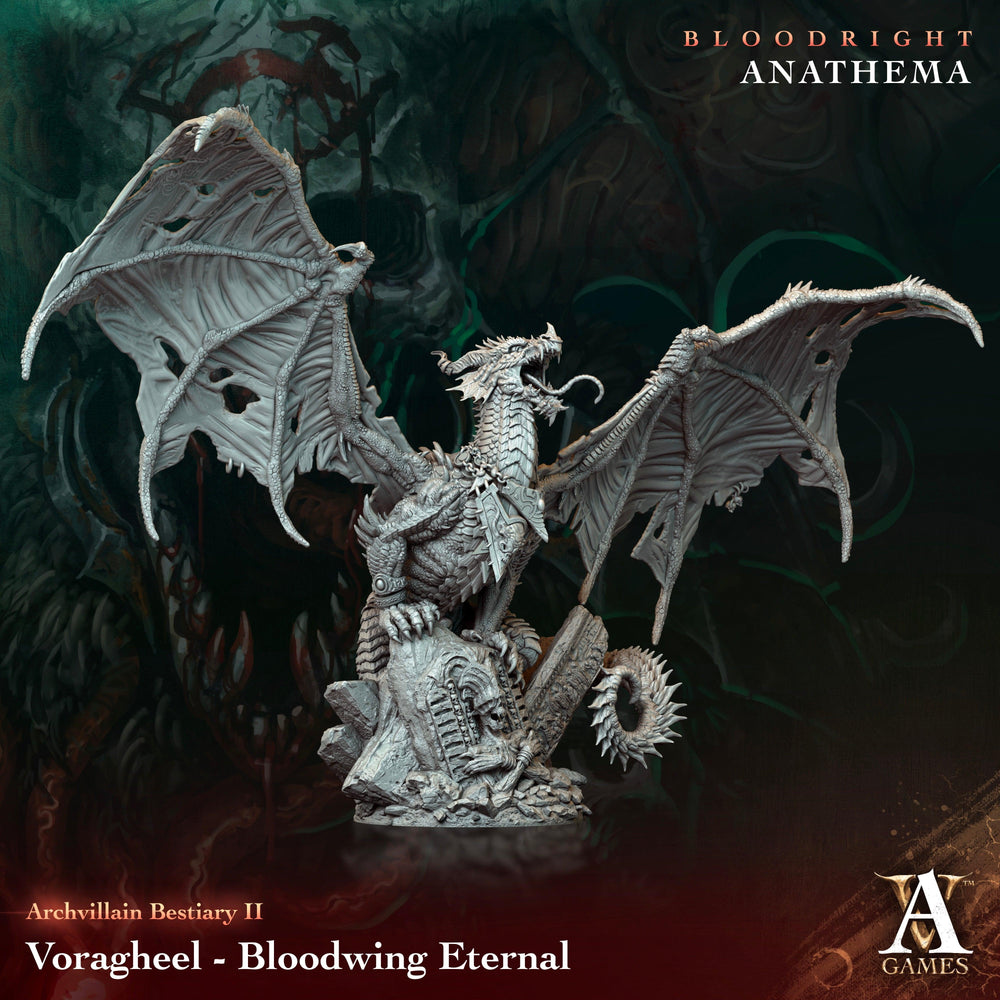 3D Printed Archvillain Games Voragheel - Bloodwing Eternal Archvillain Bestiary Vol. II 28 32mm D&D (Online Only)