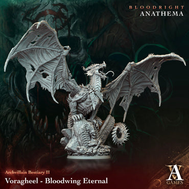 3D Printed Archvillain Games Voragheel - Bloodwing Eternal Archvillain Bestiary Vol. II 28 32mm D&D (Online Only)