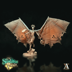 3D Printed Archvillain Games Zadkiel the Fallen The Sinister Vault 28 32mm D&D (Online Only)