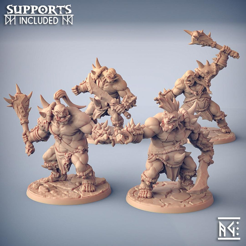 3D Printed Artisan Guild Ogre Marauders Set 28mm 32mm DnD (Online Only)
