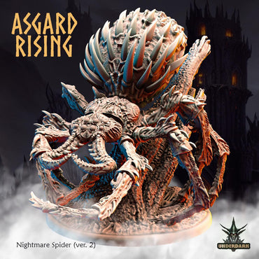 3D Printed Asgard Nightmare Spider Version 2 28 32 mm Wargaming DnD (Online Only)