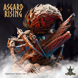 3D Printed Asgard Nightmare Spider Version 2 28 32 mm Wargaming DnD (Online Only)