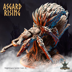 3D Printed Asgard Nightmare Spider Version 2 28 32 mm Wargaming DnD (Online Only)