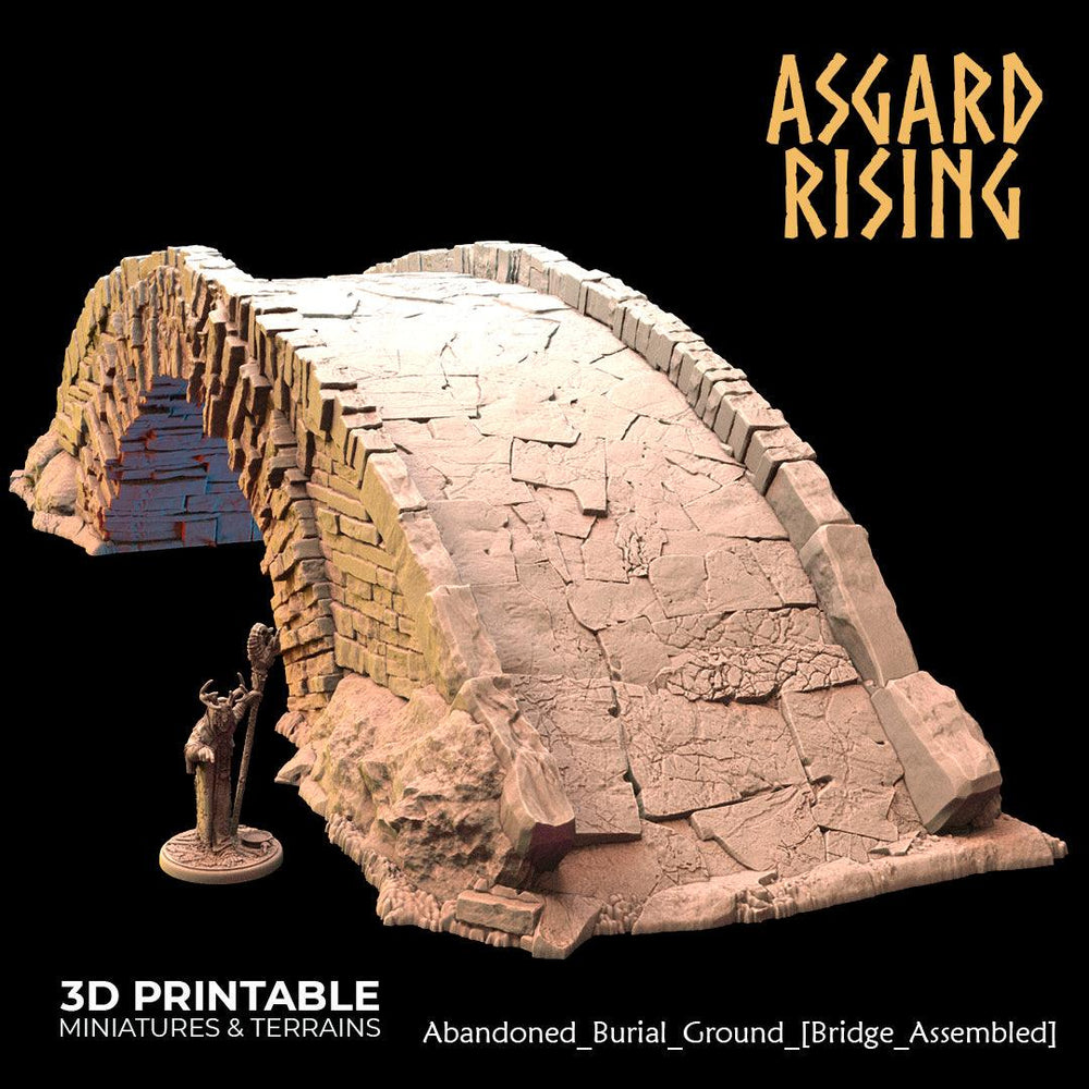 3D Printed Asgard Rising Abandoned Burial Ground Bridges 28 32 mm Wargaming DnD (Online Only)