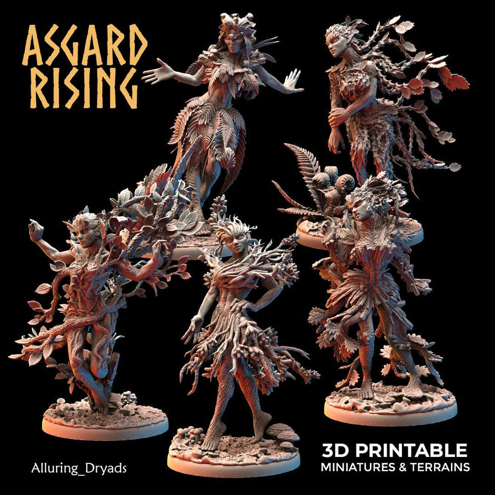 3D Printed Asgard Rising Alluring Dryads 28 32 mm Wargaming DnD (Online Only)