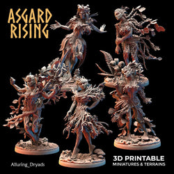 3D Printed Asgard Rising Alluring Dryads 28 32 mm Wargaming DnD (Online Only)