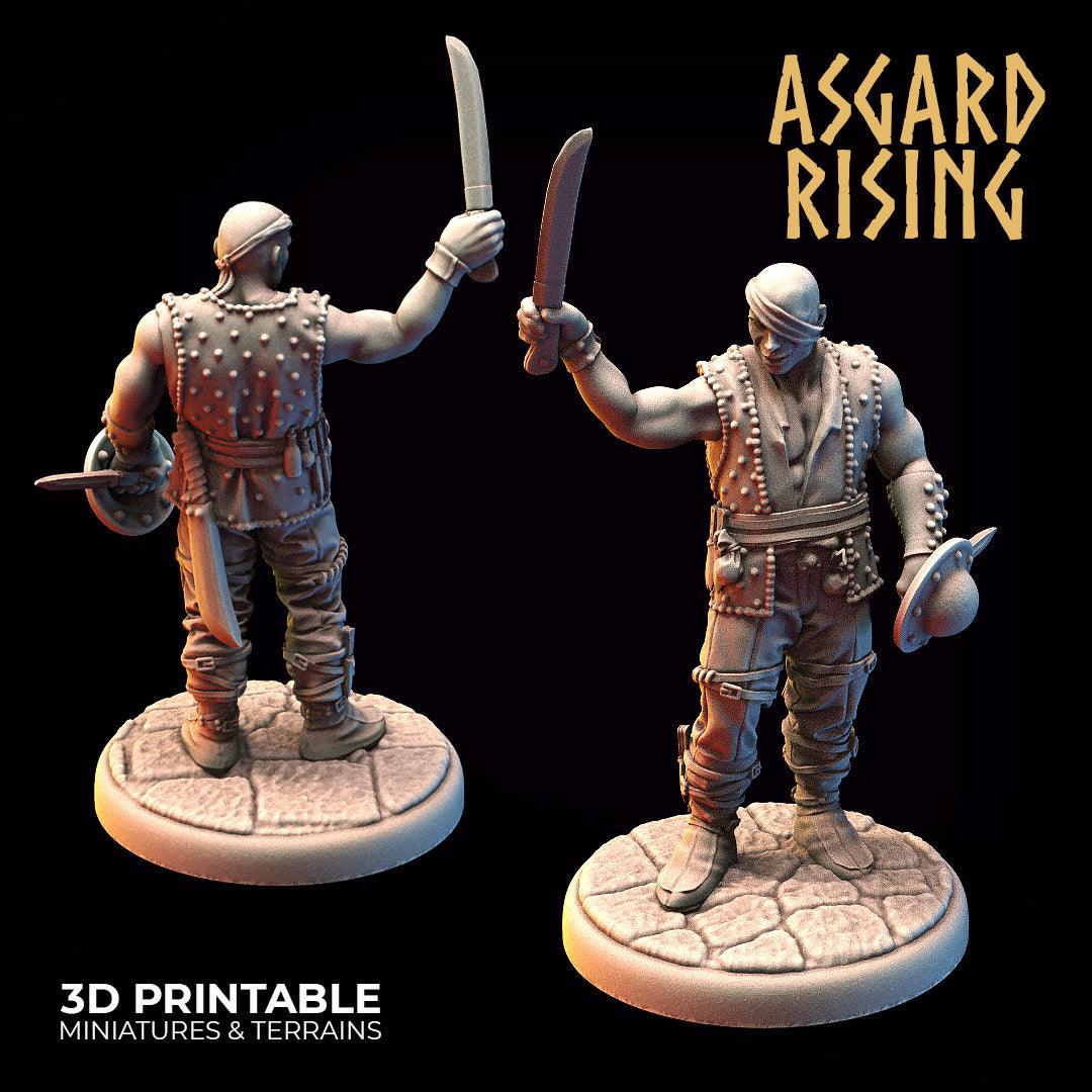 3D Printed Asgard Rising Bandit Chieftain 28mm-32mm Ragnarok D&D (Online Only)