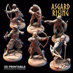 3D Printed Asgard Rising Bandit Deserters Bow Modular Warband 28mm - 32mm (Online Only)