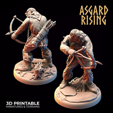 3D Printed Asgard Rising Bandit Deserters Bow Modular Warband 28mm - 32mm (Online Only)