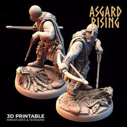 3D Printed Asgard Rising Bandit Deserters Bow Modular Warband 28mm - 32mm (Online Only)