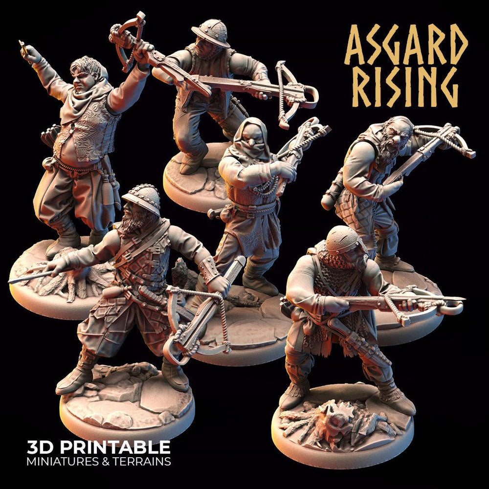 3D Printed Asgard Rising Bandit Deserters Crossbow Modular Warband 28mm - 32mm (Online Only)