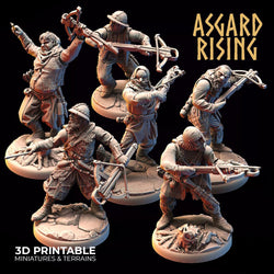 3D Printed Asgard Rising Bandit Deserters Crossbow Modular Warband 28mm - 32mm (Online Only)