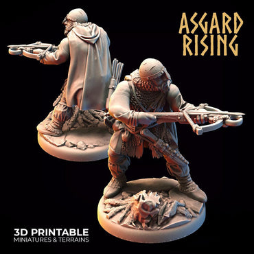 3D Printed Asgard Rising Bandit Deserters Crossbow Modular Warband 28mm - 32mm (Online Only)