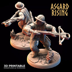 3D Printed Asgard Rising Bandit Deserters Crossbow Modular Warband 28mm - 32mm (Online Only)