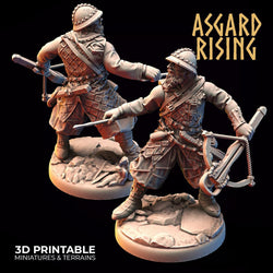 3D Printed Asgard Rising Bandit Deserters Crossbow Modular Warband 28mm - 32mm (Online Only)