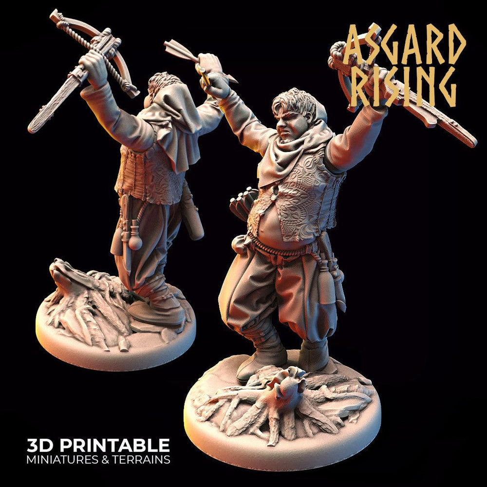 3D Printed Asgard Rising Bandit Deserters Crossbow Modular Warband 28mm - 32mm (Online Only)
