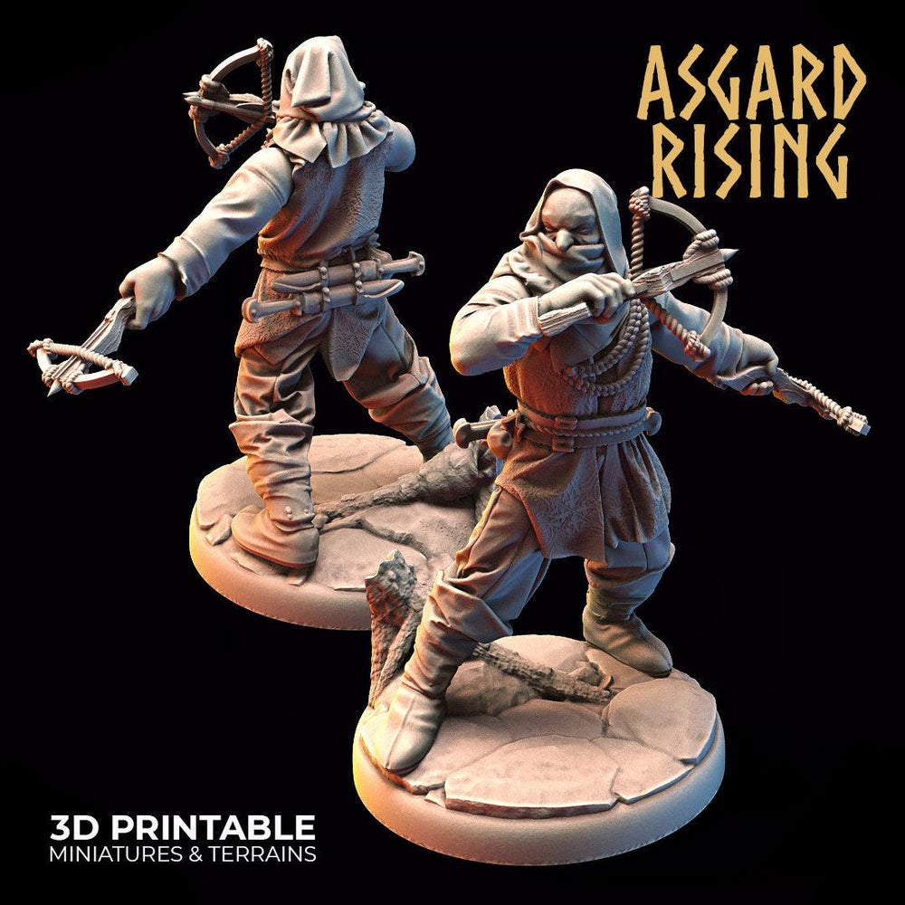3D Printed Asgard Rising Bandit Deserters Slingers Modular Warband 28mm - 32mm (Online Only)