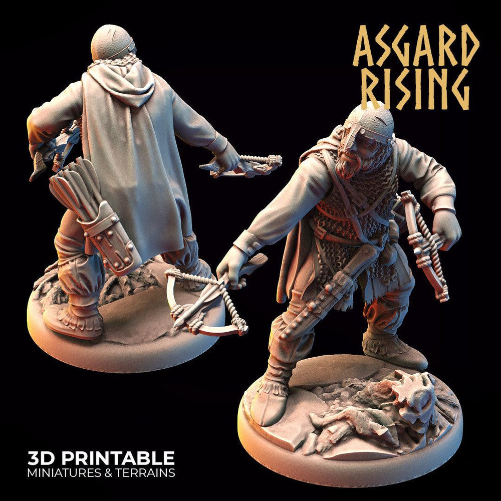 3D Printed Asgard Rising Bandit Deserters Slingers Modular Warband 28mm - 32mm (Online Only)
