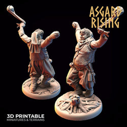 3D Printed Asgard Rising Bandit Deserters Slingers Modular Warband 28mm - 32mm (Online Only)