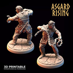 3D Printed Asgard Rising Bandit Outcast Modular Warband 28mm - 32mm Ragnarok D&D (Online Only)