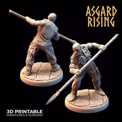 3D Printed Asgard Rising Bandit Outcast Modular Warband 28mm - 32mm Ragnarok D&D (Online Only)
