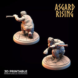 3D Printed Asgard Rising Bandit Outcast Modular Warband 28mm - 32mm Ragnarok D&D (Online Only)