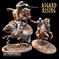 3D Printed Asgard Rising Bandit Riders Outcasts Modular Warband 28mm - 32mm (Online Only)