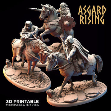 3D Printed Asgard Rising Bandit Riders Rogues Modular Warband 28mm - 32mm (Online Only)