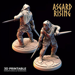 3D Printed Asgard Rising Bandit Rogues Modular Warband 28mm - 32mm Ragnarok D&D (Online Only)