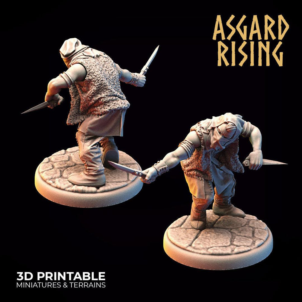 3D Printed Asgard Rising Bandit Rogues Modular Warband 28mm - 32mm Ragnarok D&D (Online Only)